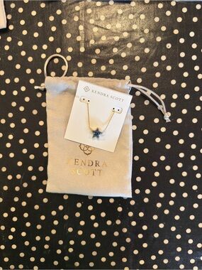 Kendra Scott Jae Star Pendant navy drusy necklace
